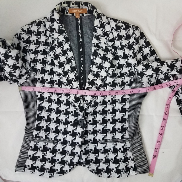 Ellen Tracy S Houndstooth Jacket - Picture 11 of 13